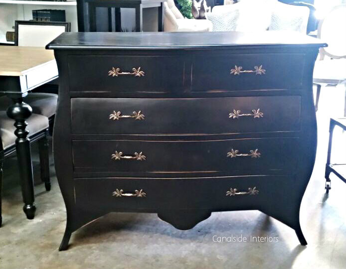 Pierre Commode - Distressed Black