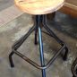 Sarah Woodtop Industrial Stool