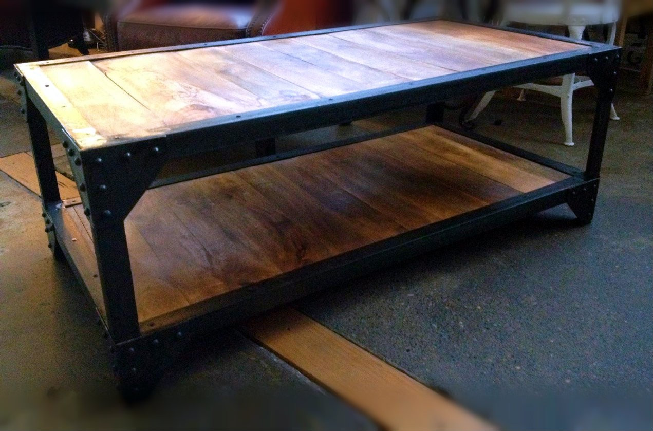 Carriage Industrial Coffee Table II