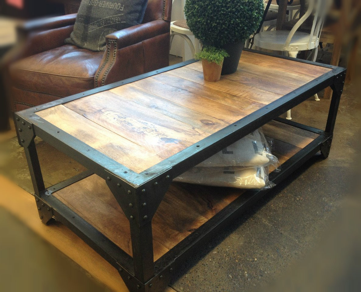 Carriage Industrial Coffee Table II