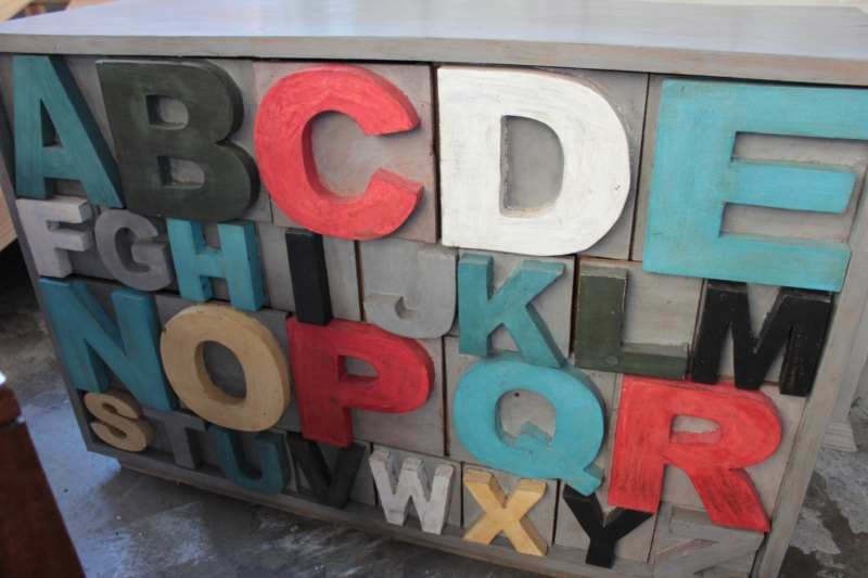 Alphabet Sideboard - Coloured