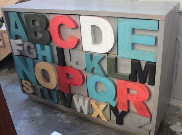 Alphabet Sideboard - Coloured