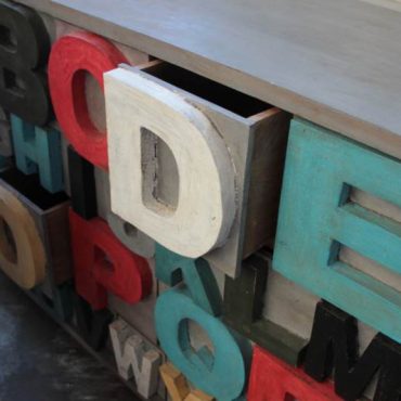 Alphabet Sideboard - Coloured