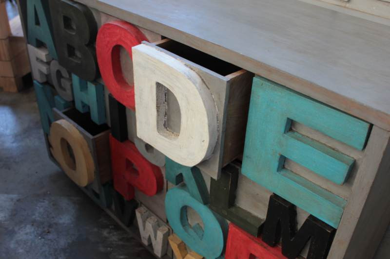 Alphabet Sideboard - Coloured