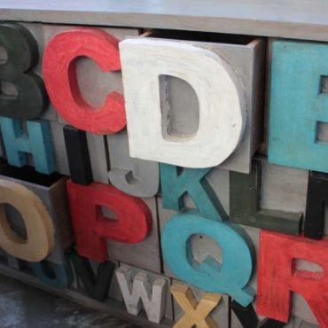 Alphabet Sideboard - Coloured