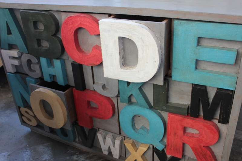 Alphabet Sideboard - Coloured