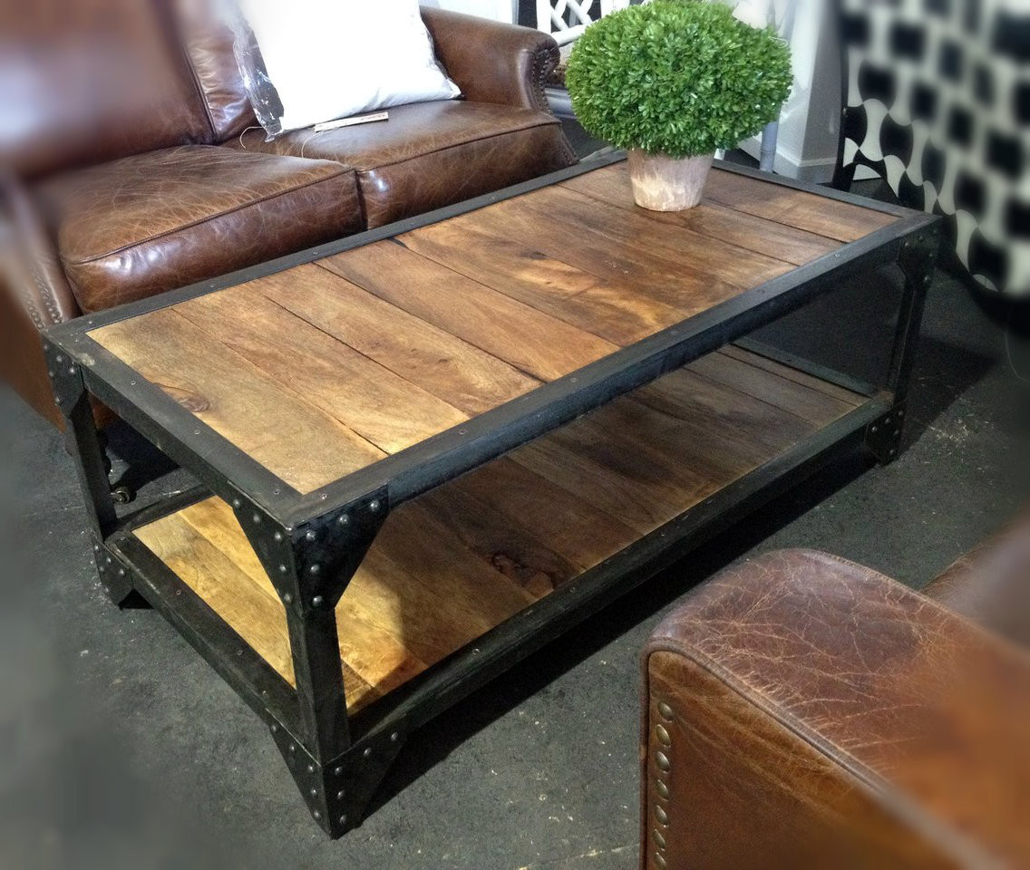 Carriage Industrial Coffee Table II
