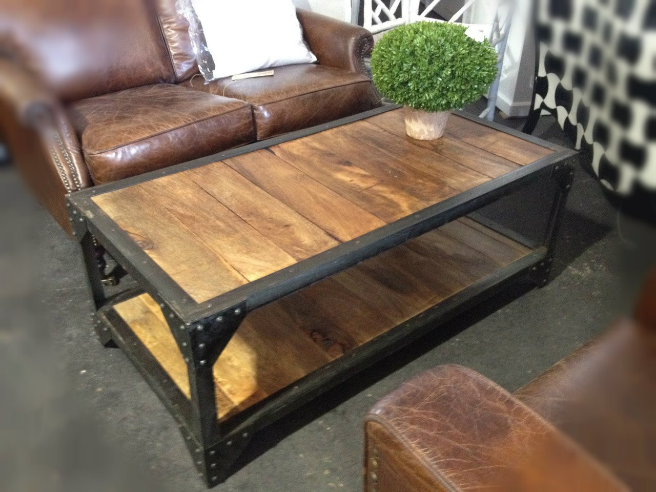 Carriage Industrial Coffee Table II