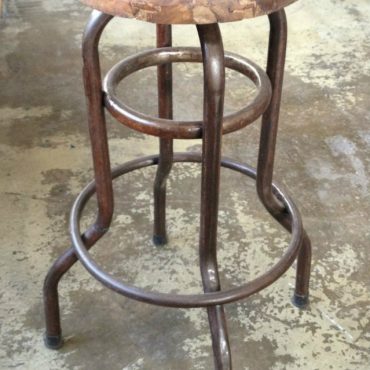 Elk Industrial Wood Top Stool