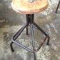 Sarah Woodtop Industrial Stool