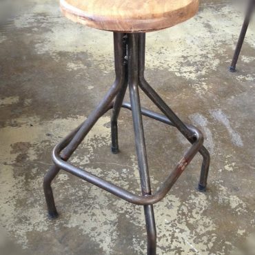 Sarah Woodtop Industrial Stool