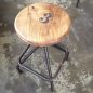 Sarah Woodtop Industrial Stool