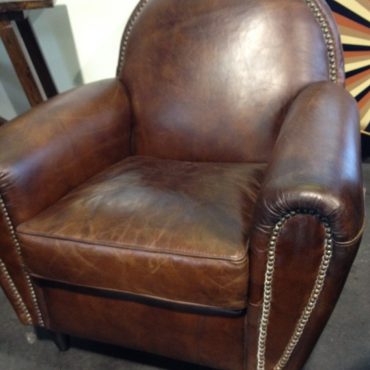 Chrysler Aged Leather Armchair