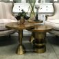 Nuts & Bolts Side Table - Distressed Gold