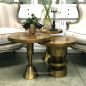 Nuts & Bolts Side Table - Distressed Gold