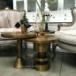 Nuts & Bolts Side Table - Distressed Gold