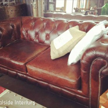 Lincoln Aged Leather Chesterfield