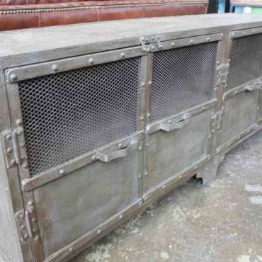 Foundry Industrial Cabinet with Mesh Doors