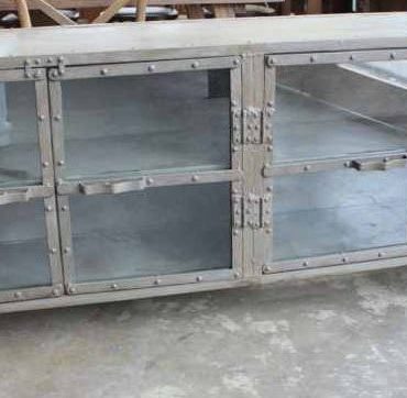 Foundry Glass Door Cabinet Front View