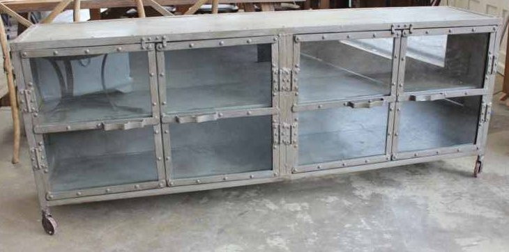 Foundry Glass Door Cabinet Front View