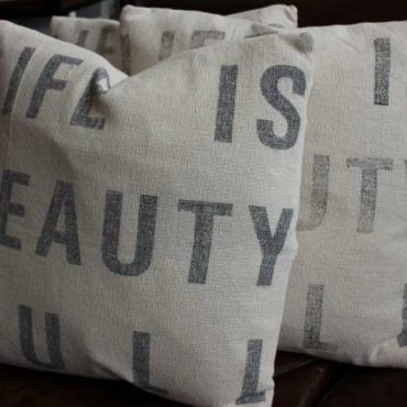 Cushion - "Life is Beautiful"