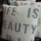 "Life is beautiful" cushion