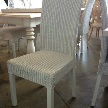 Villa Fine Loom Dining Chair - Distressed White