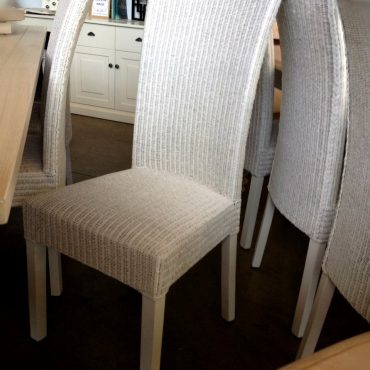 Villa Fine Loom Dining Chair - Distressed White