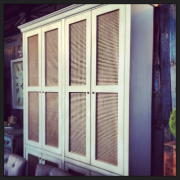 Hamptons Rattan Bespoke Wall Unit