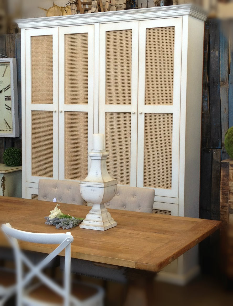 Hamptons Rattan Bespoke Wall Unit