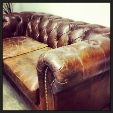 Lincoln Aged Leather Chesterfield