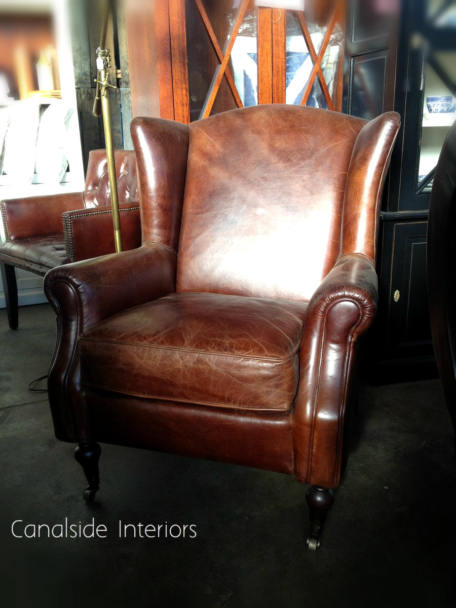 Cambridge Aged Leather Wingback