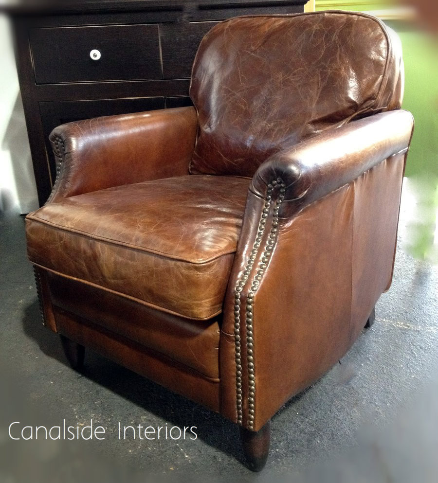 Kennedy Aged Leather Armchair