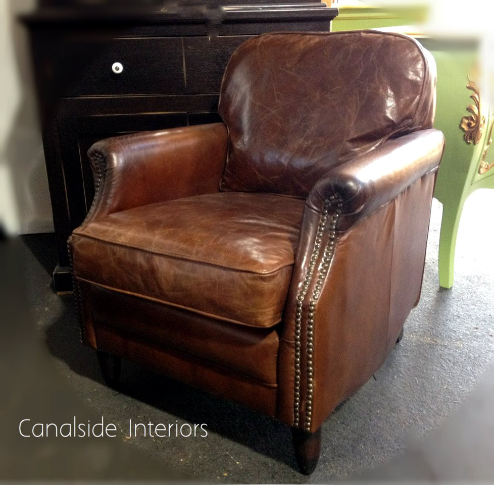Kennedy Aged Leather Armchair