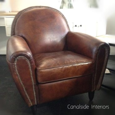 Chrysler Aged Leather Armchair
