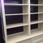 Boston Bookcase - Off White with Brown Back