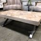 Chevron Parquetry Top Coffee Table