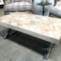 Chevron Parquetry Top Coffee Table