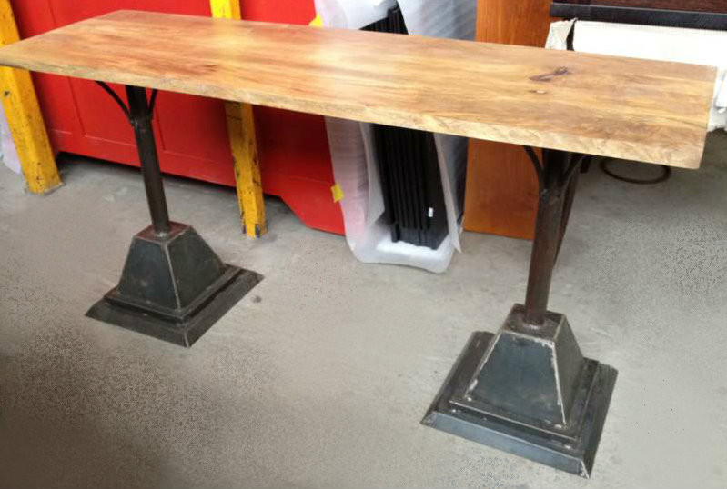 Lamp Post Console Table - Industrial