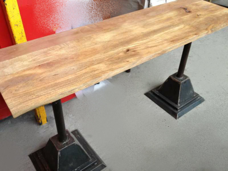 Lamp Post Console Table - Industrial