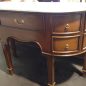 Demilune Console with Marble Top