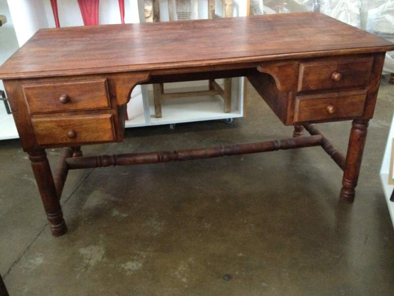 Wooden Study 4 Drawer Desk