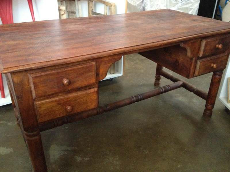 Wooden Study 4 Drawer Desk