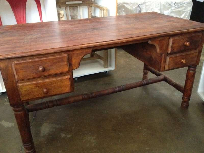 Wooden Study 4 Drawer Desk