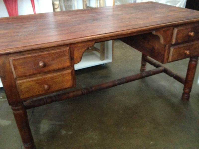 Wooden Study 4 Drawer Desk