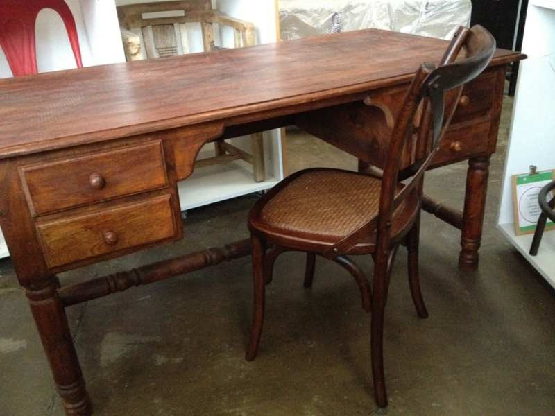 Wooden Study 4 Drawer Desk