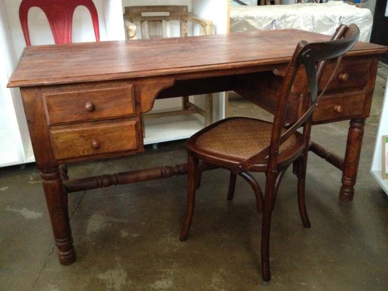 Wooden Study 4 Drawer Desk
