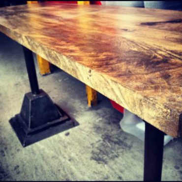 Lamp Post Console Table - Industrial