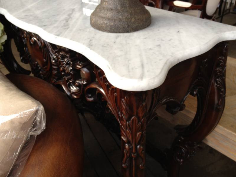 Baroque Console - Mahogany Brown