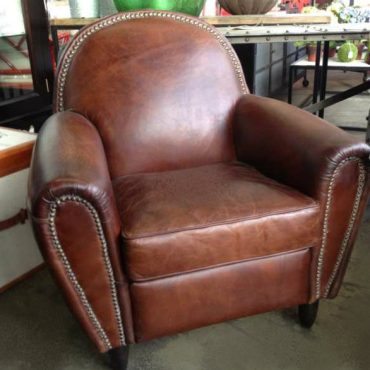 Chrysler Aged Leather Armchair